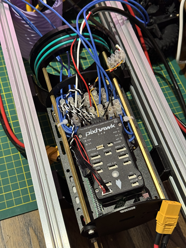 Electrónica de control del AUV.