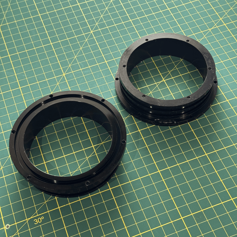 Brida para sellado de cilindro de aluminio.