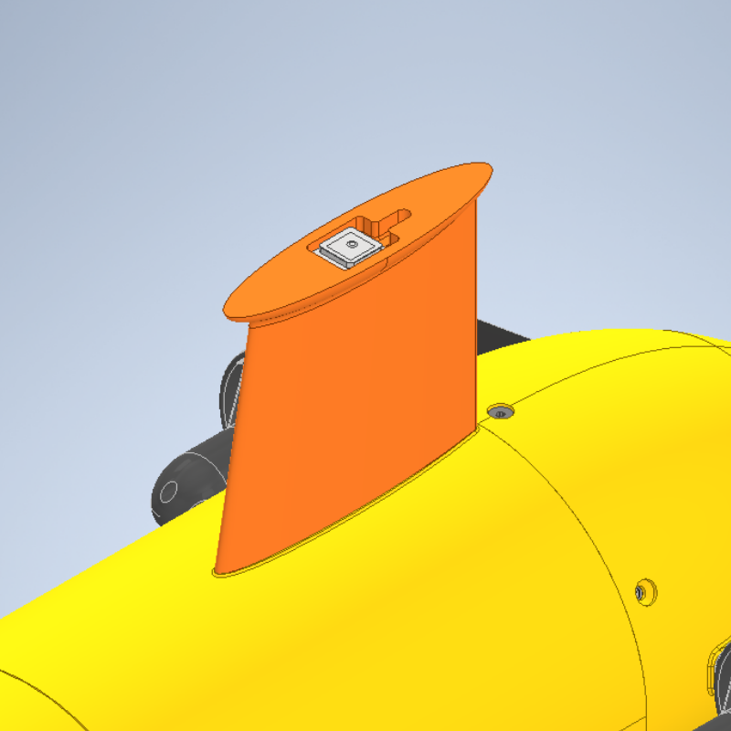 Aislamiento de antena GPS para AUV. Atena GPS Beitian BN-220.