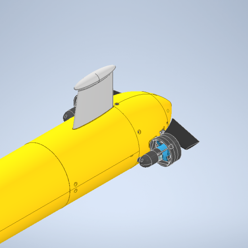 Aislamiento de antena GPS para AUV.