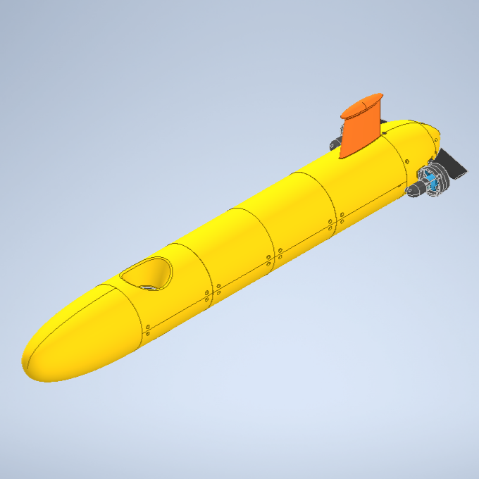 AUV con impresión 3D.